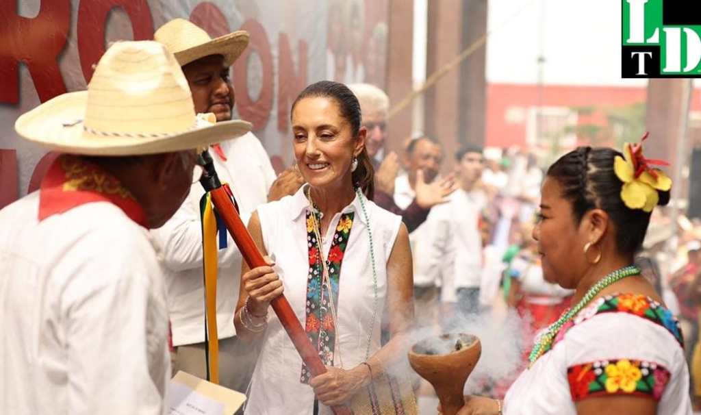 #Tabasco #Claudia Sheinbaum recibió el Bastón de Mando para encabezar la continuidad de la transformación y garantizar el respeto a los pueblos&nbsp;originarios