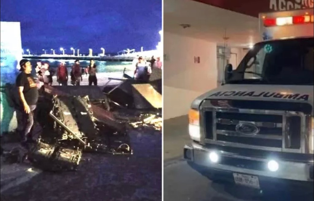 #QuintanaRoo Pantallas colapsan sobre danzantes en&nbsp;#PlayadelCarmen