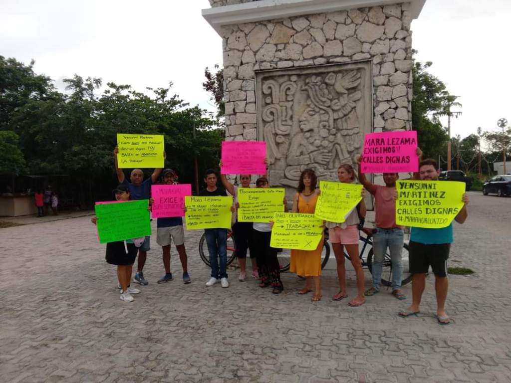#QuintanaRoo Protestan habitantes de #Mahahual por deficiencia en&nbsp;servicios