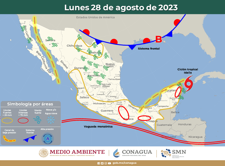 #QuintanaRoo Afecta tormenta tropical “Idalia” a la&nbsp;costas