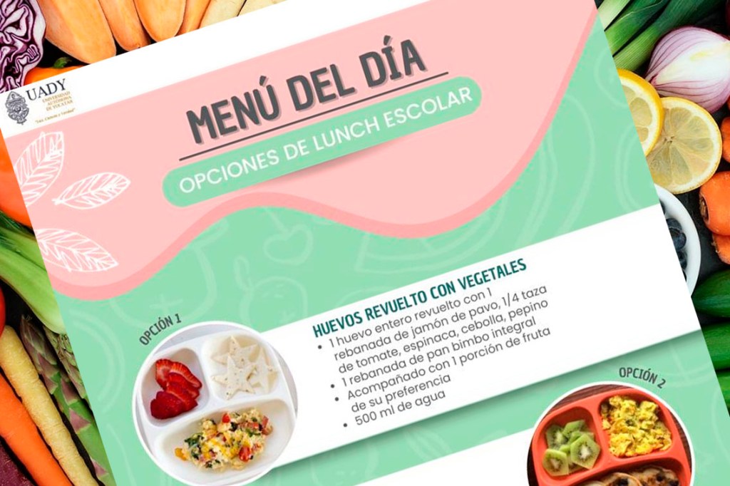 #Yucatán Recomiendan lunch saludable para niñas y niños en este regreso a clases 
