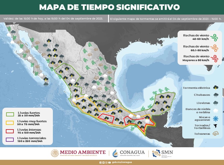 #QuintanaRoo Intervalos de chubascos en Quintana&nbsp;Roo