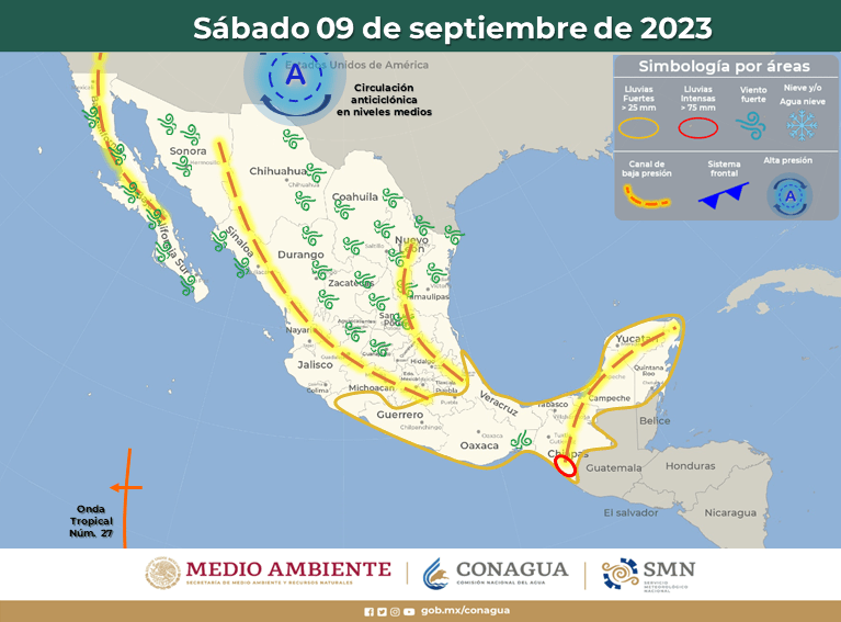 #QuintanaRoo Lluvias puntuales a fuertes en algunas&nbsp;regiones