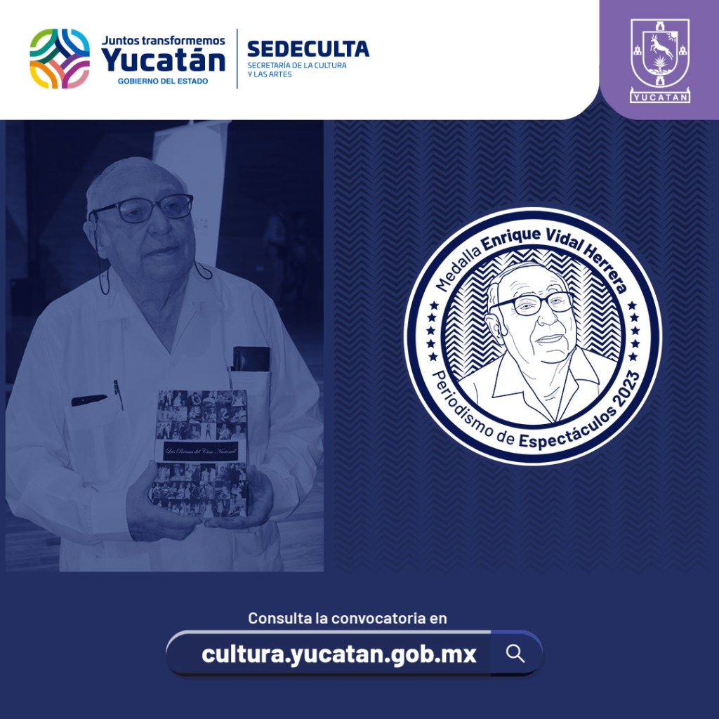 #Yucatán Medalla al Periodismo de Espectáculos en homenaje a trayectoria de #EnriqueVidalHerrera