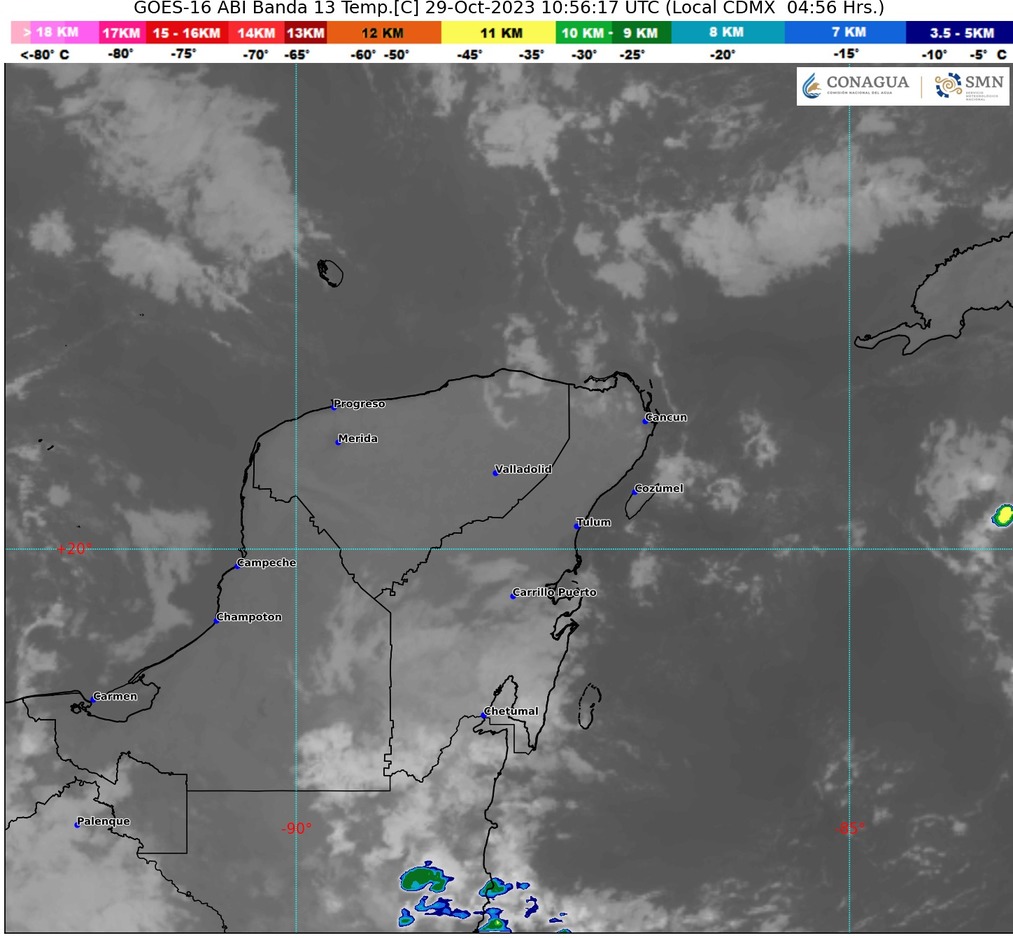 #QuintanaRoo Pronostican chubascos en zonas de Quintana&nbsp;Roo