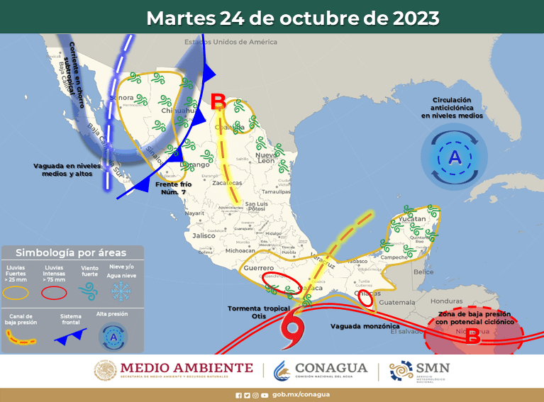 #QuintanaRoo Anuncian lluvias fuertes para algunas regiones del&nbsp;estado