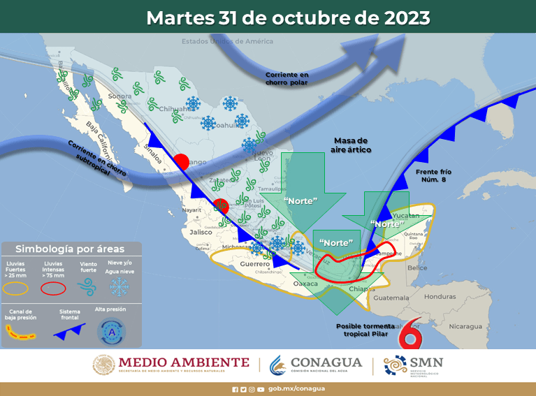 #QuintanaRoo Afecta Frente Frío No. 8 a la&nbsp;entidad