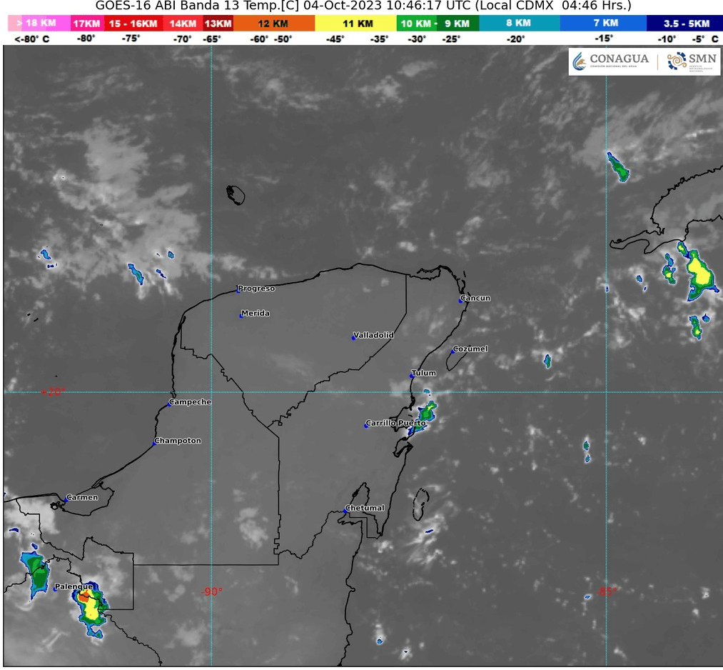 #QuintanaRoo Algunas lluvias para esta mitad de&nbsp;semana