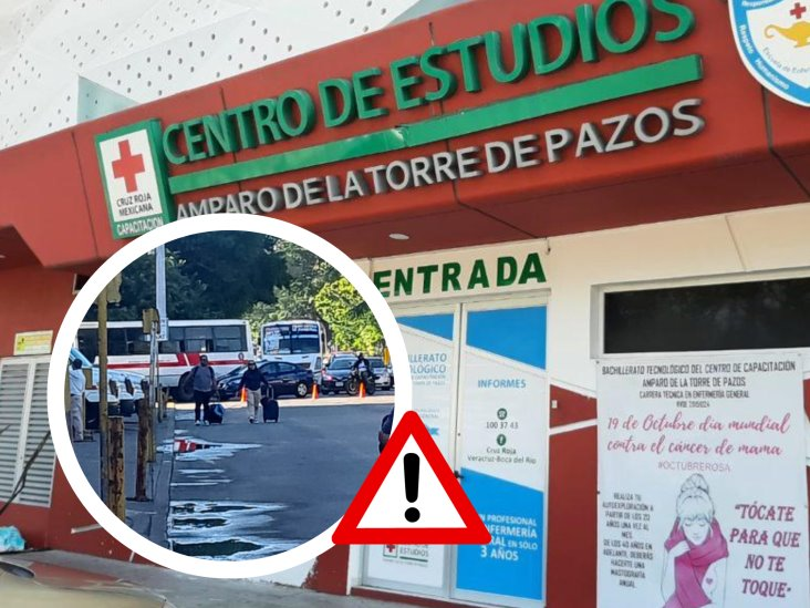 #Veracruz Alertan por fuga de gas en centro de estudios junto a&nbsp;#CruzRoja