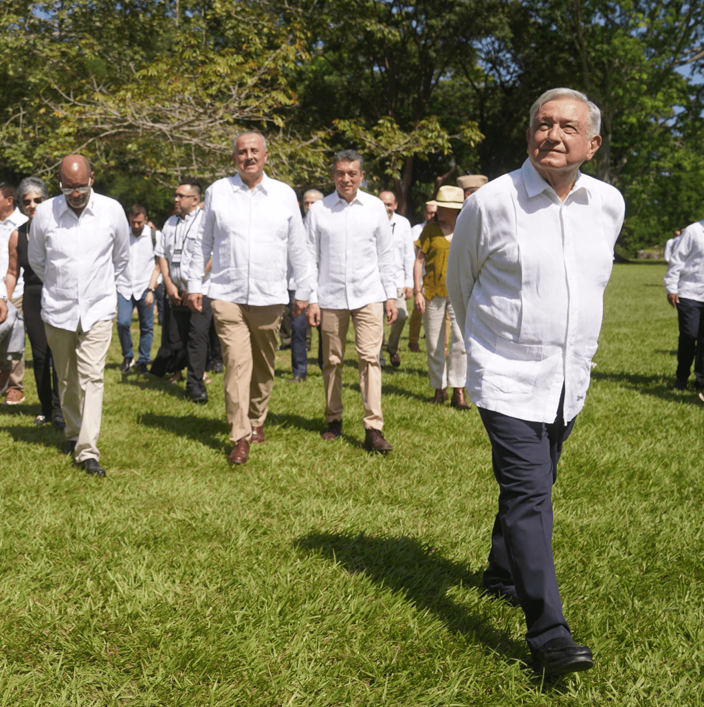 #Chiapas En #Palenque, acude #RutilioEscandón a Cumbre “Por una Vecindad Fraterna y con #Bienestar”, convocada por&nbsp;#AMLO