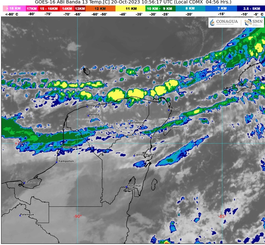 #QuintanaRoo Afectan canales de baja presión a la&nbsp;#Península