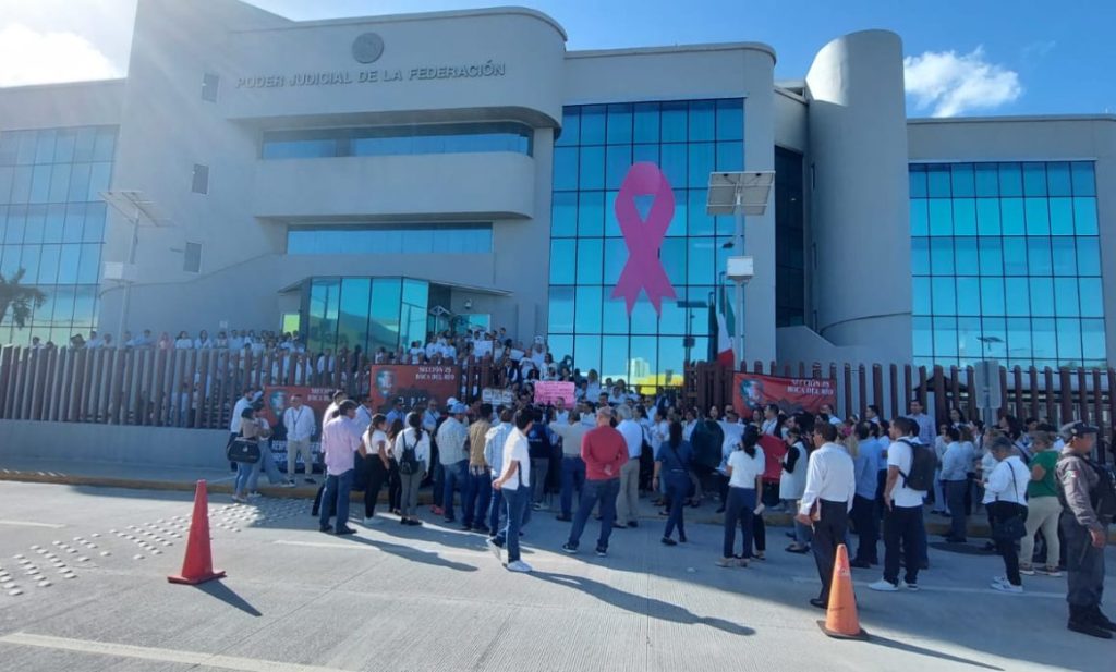 #Veracruz En Boca del Río protestan por recorte a Poder&nbsp;Judicial