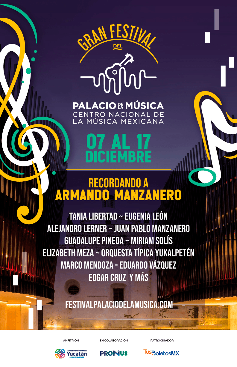 #Yucatán Gran Festival del #PalaciodelaMúsica: Un Homenaje Inolvidable a #ArmandoManzanero