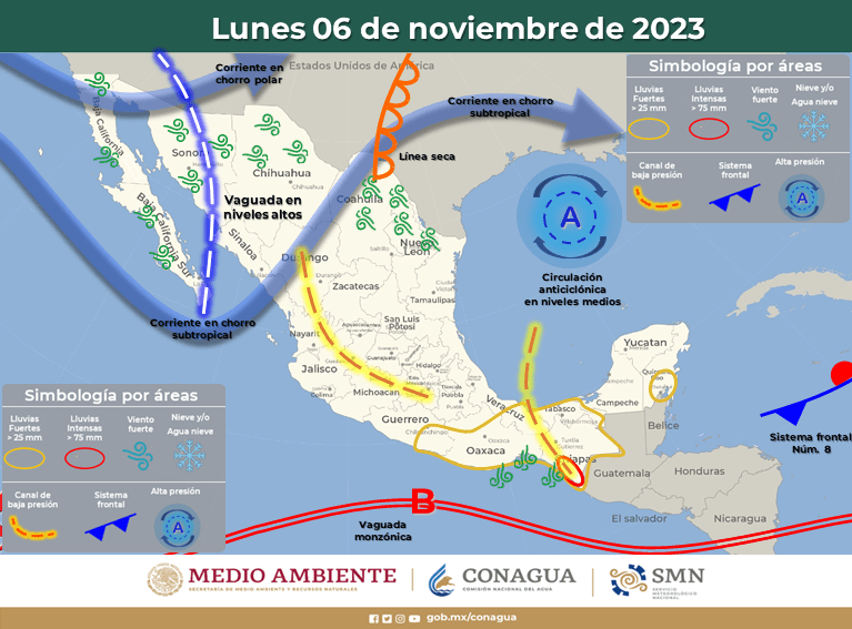 #QuintanaRoo Lluvias fuertes en el sur del estado:&nbsp;#SMN
