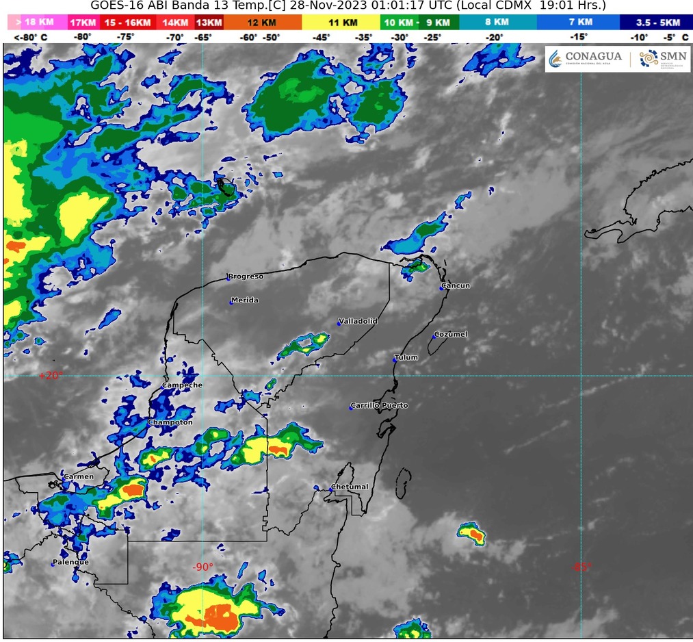 #QuintanaRoo Lluvias fuertes en regiones del&nbsp;estado