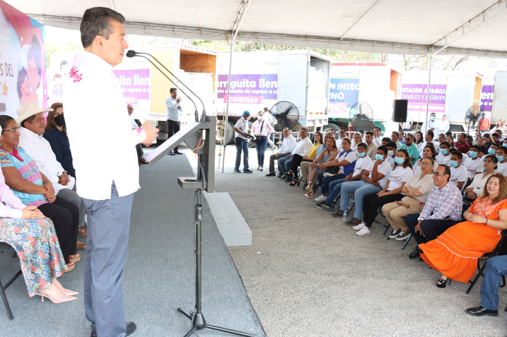 #Chiapas Con Barriguita Llena, Corazón Contento de Regreso a Casa combatimos el rezago alimentario: #RutilioEscandón