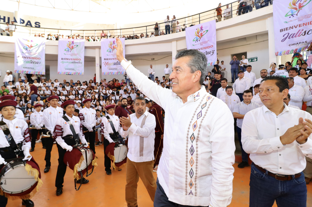 #Chiapas Inaugura #RutilioEscandón el XIX Encuentro Nacional Deportivo de los #Cecytes&nbsp;2023