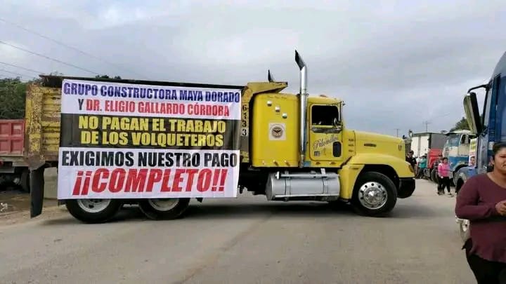 #QuintanaRoo Surge otro bloqueo carretero en&nbsp;#JuanSarabia