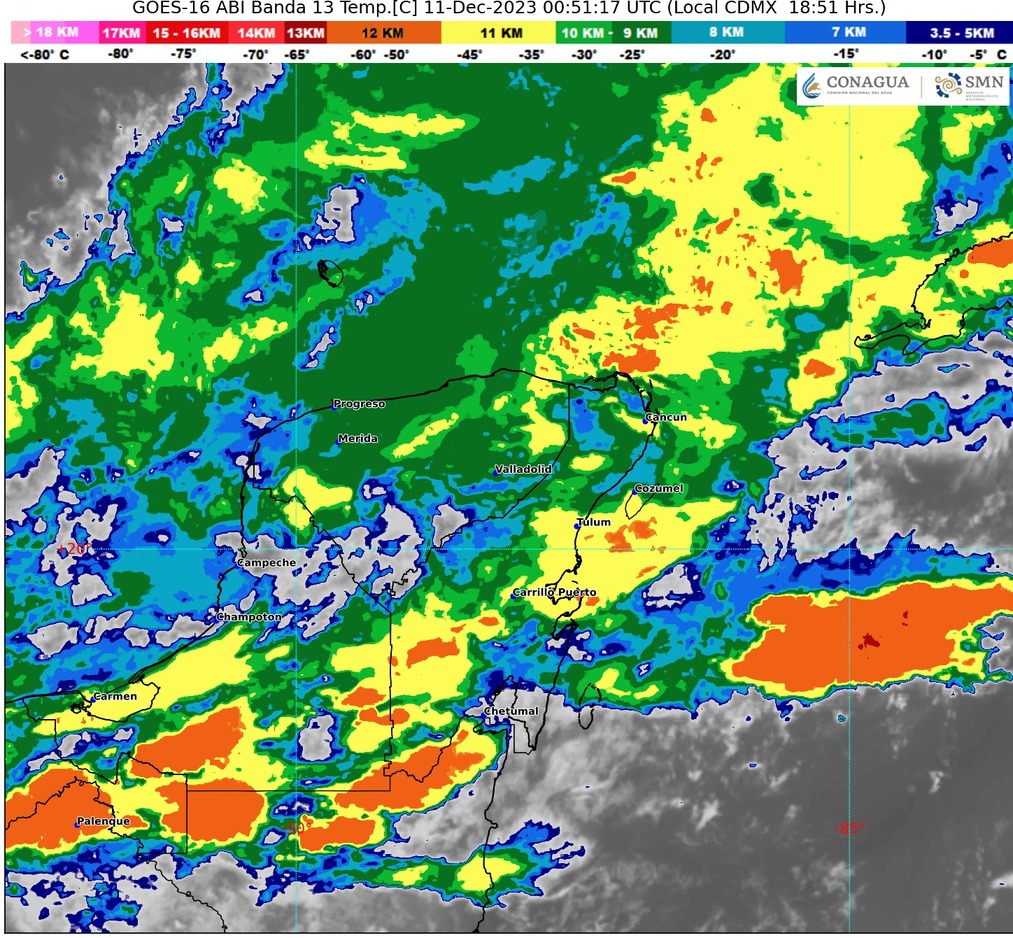 #QuintanaRoo Afecta Frente Frío a la&nbsp;entidad