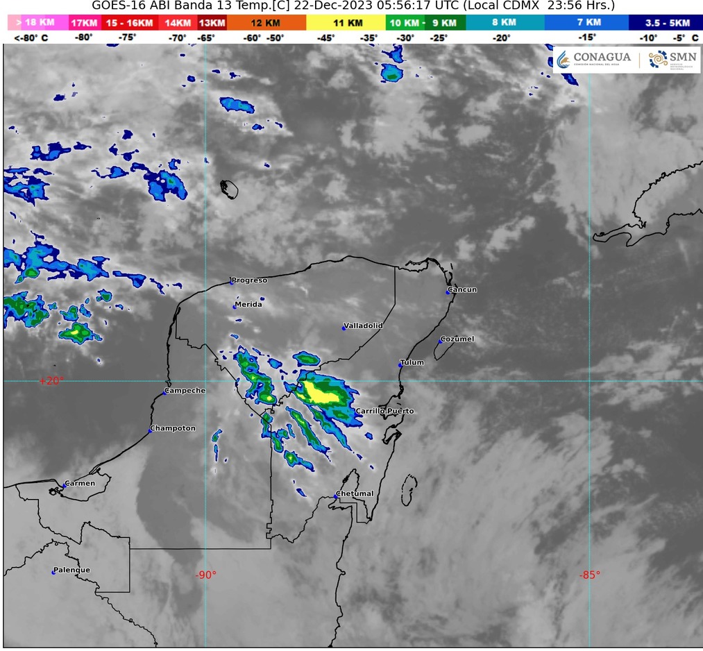 #QuintanaRoo Afecta Frente Frío No. 19 a Quintana&nbsp;Roo