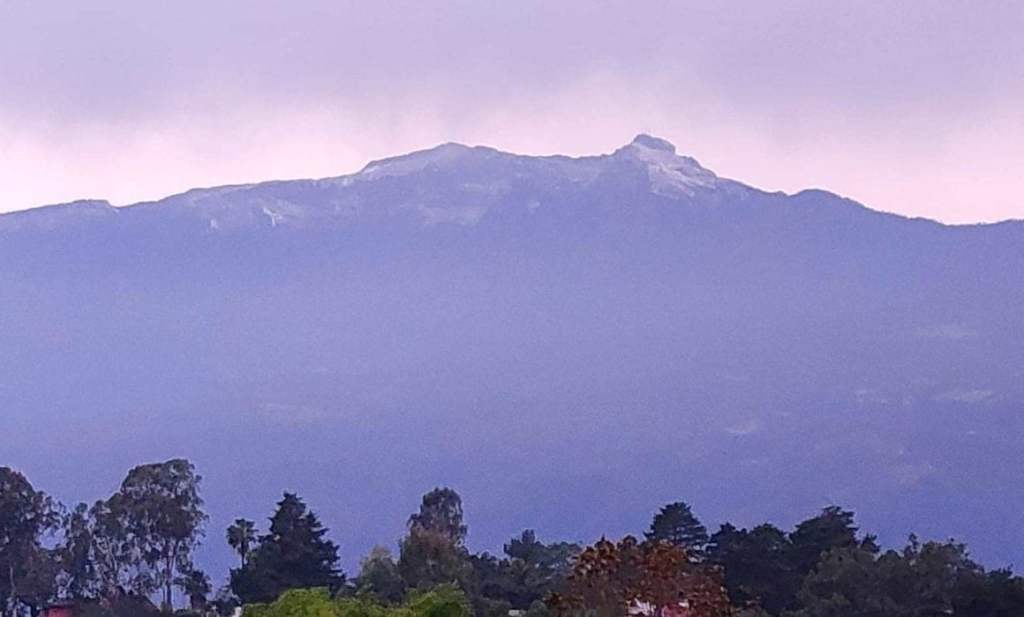#Veracruz Reportan caída de nieve en el Cofre de&nbsp;Perote