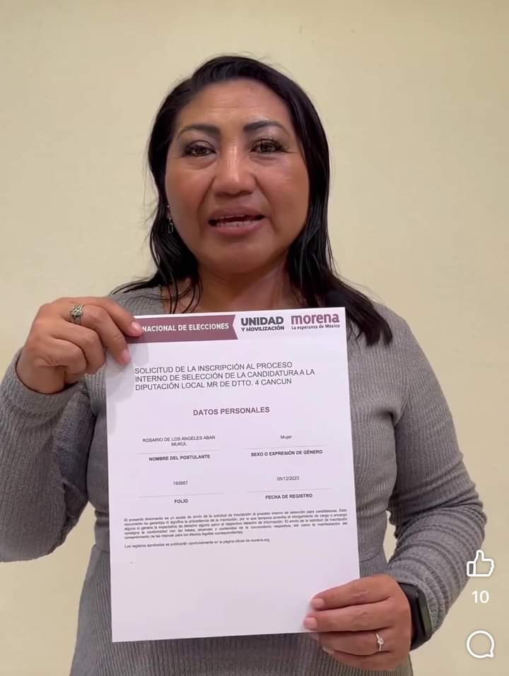 #QuintanaRoo Busca candidatura de #Morena exfuncionaria que se inscribió en ‘#MujeresVida’
