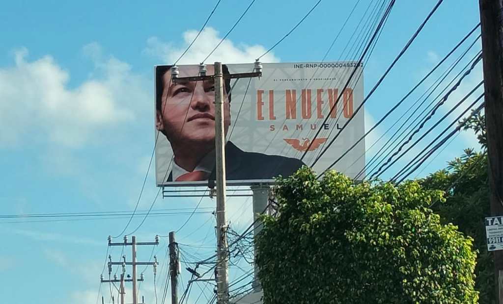 #QuintanaRoo Siguen los anuncios de Samuel García en Cancún a pesar de bajarse de la contienda&nbsp;presidencial