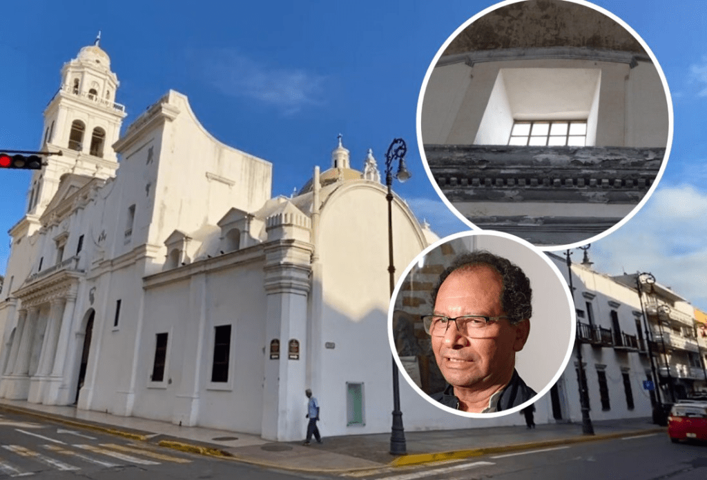 #Veracruz Humedad consume paredes de la Catedral; urge nueva&nbsp;rehabilitación