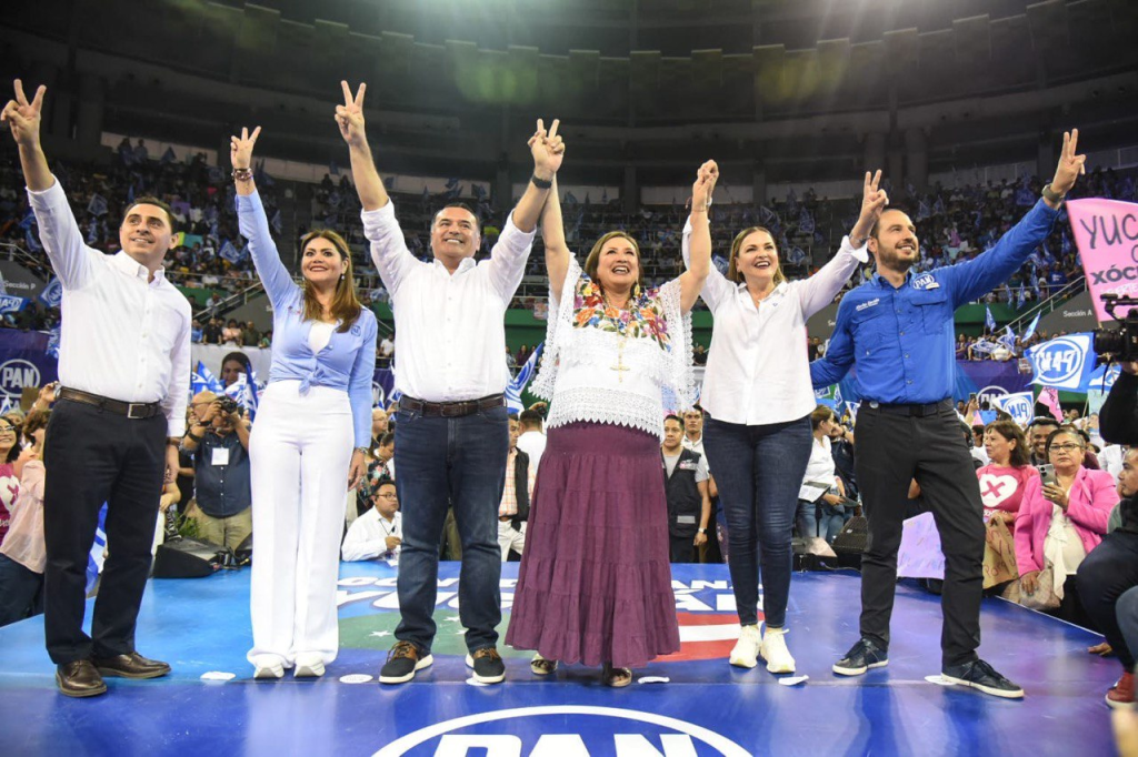 #Yucatán “¡Vamos a ganar la gubernatura y la alcaldía de #Mérida!”, afirman #RenánBarrera y #CeciliaPatrón en su cierre de&nbsp;precampaña