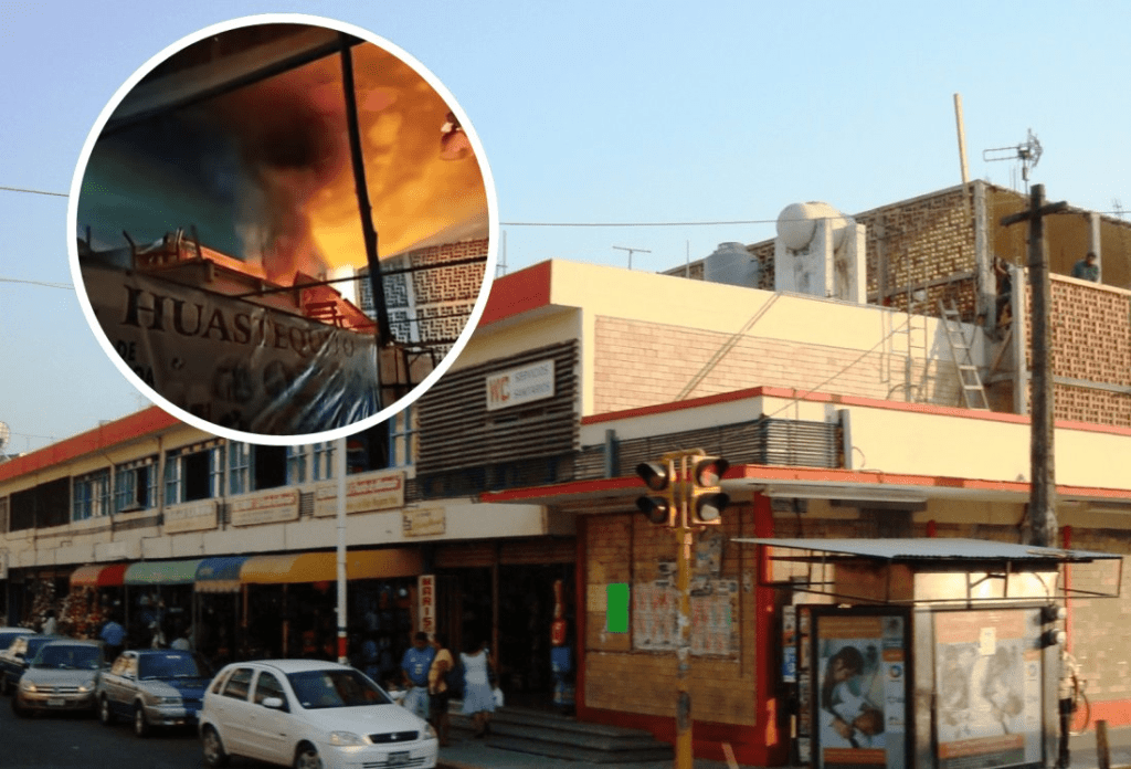 #Veracruz Incendio en local del mercado Hidalgo no representa riesgo, asegura #ProtecciónCivil