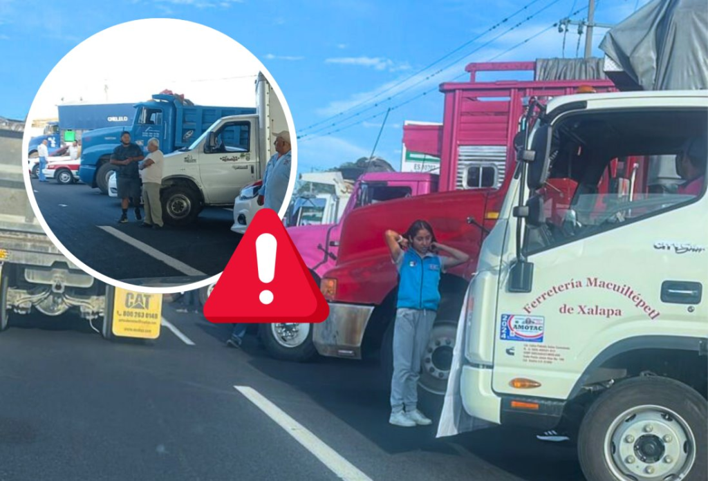 #Veracruz – #Cardel Protestan transportistas de #AMOTAC en&nbsp;autopista
