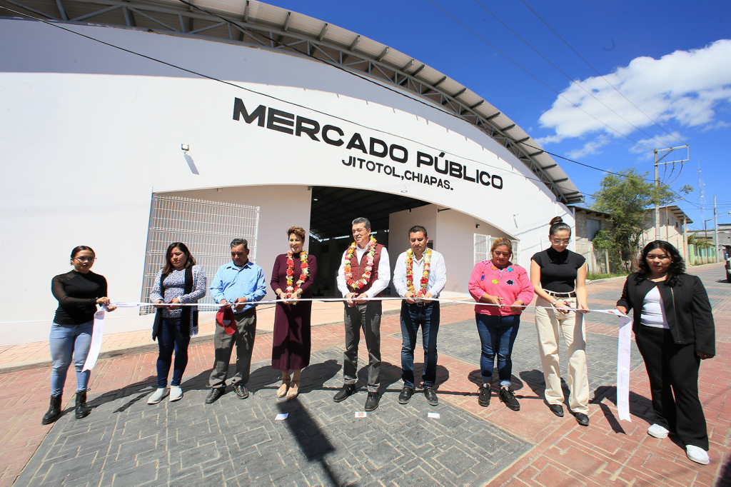 #Chiapas En #Jitotol, #RutilioEscandón inauguró la construcción del Mercado Público&nbsp;Municipal