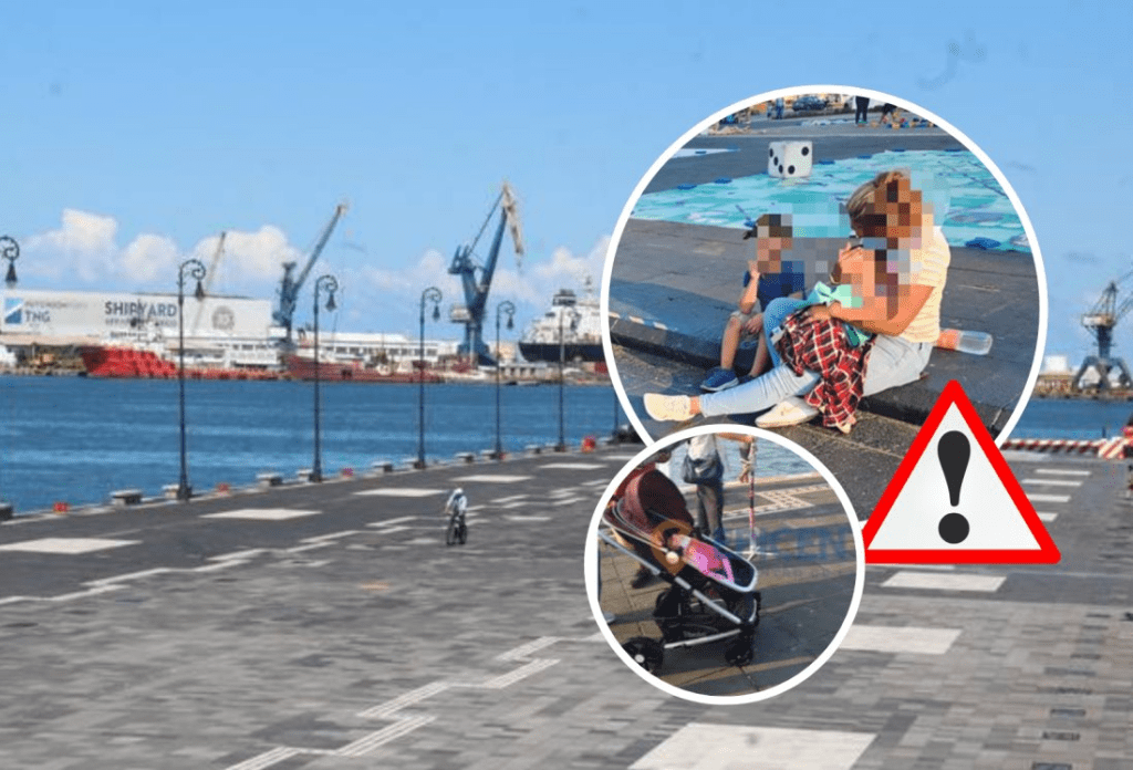 #Veracruz Rescatan a bebé que cayó al mar en el malecón con todo y&nbsp;carriola