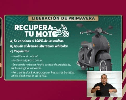 #Campeche Podrán recuperar sus motos sin pagar&nbsp;multa