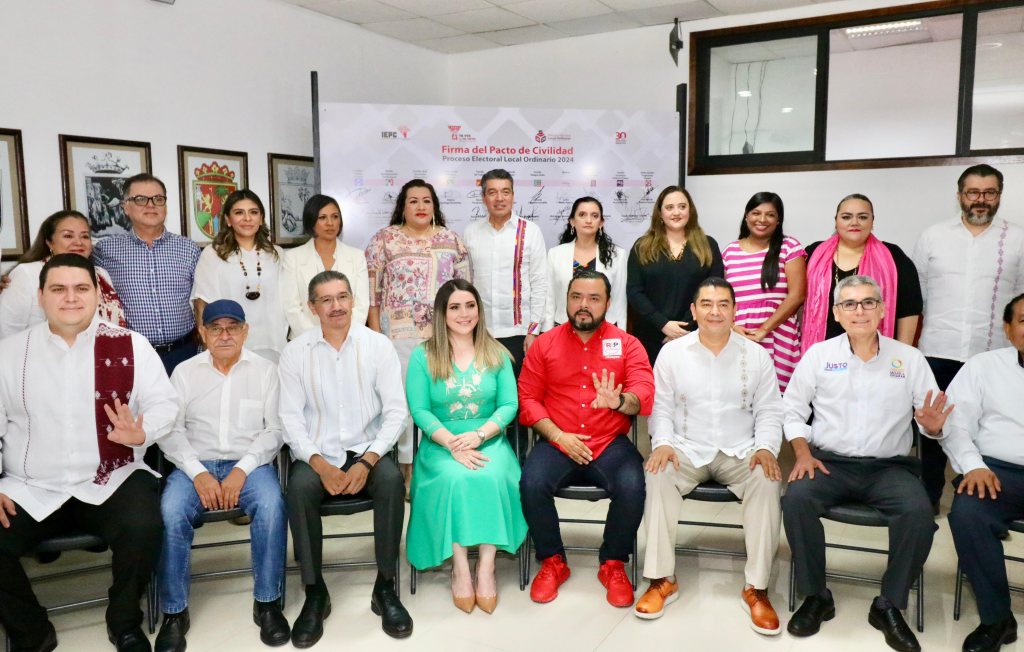 #Chiapas Celebran pacto de civilidad suscrito por partidos políticos de cara al proceso&nbsp;electoral