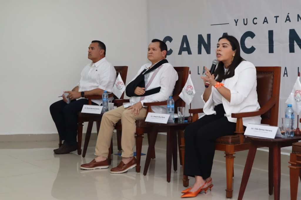 #Yucatán #VidaGómez presenta propuestas innovadoras en materia de seguridad, economía, energía e inversión ante empresarios de&nbsp;#Canacintra