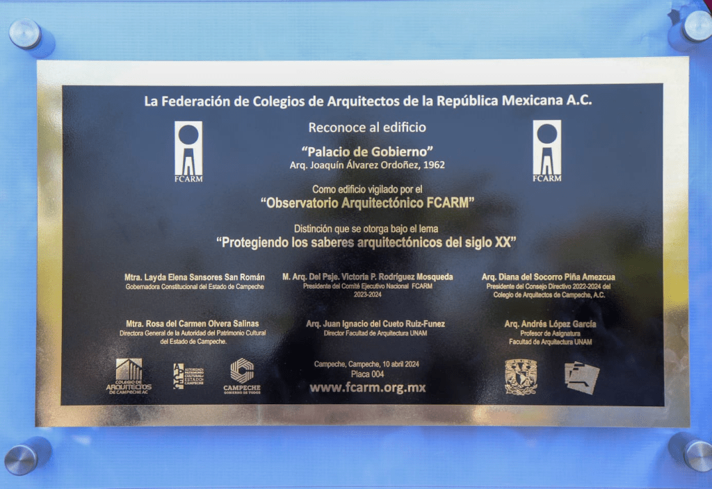 #Campeche Otorga organización de arquitectos distintivo al Palacio de&nbsp;Gobierno