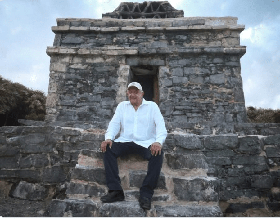 #Campeche #AMLO superviso el tramo hacia&nbsp;#Calkini