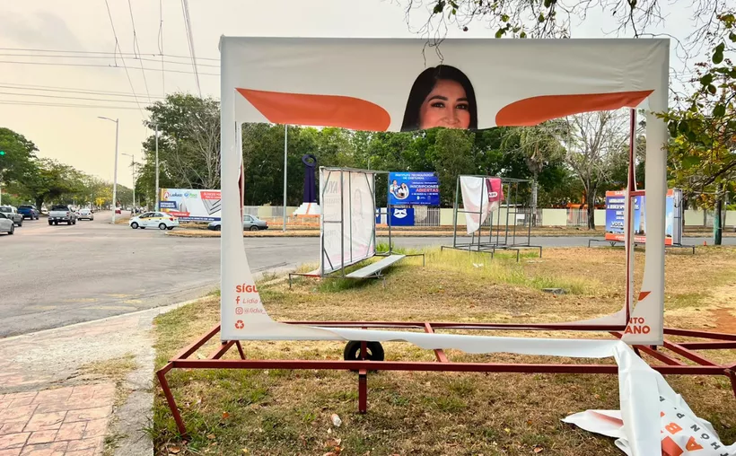 #QuintanaRoo #MovimientoCiudadano acusa vandalismo contra su propaganda política en&nbsp;#Chetumal