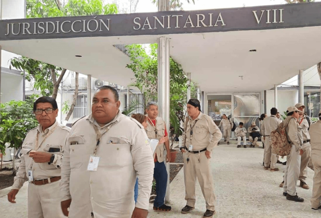#Veracruz Concluye protesta de trabajadores en la Jurisdicción&nbsp;Sanitaria