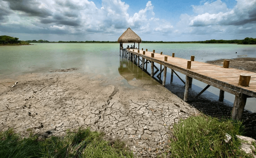 #QuintanaRoo Vuelve fenómeno del descenso del agua en la laguna de #Noh-Bec en #FelipeCarrilloPuerto
