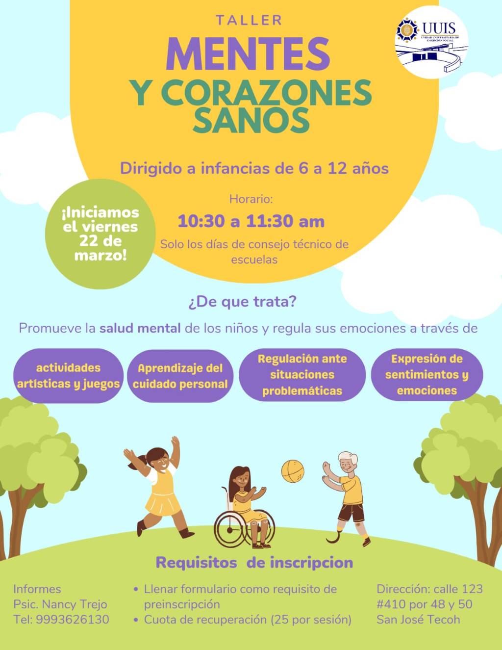 #Yucatán #UADY crea taller para cuidar la salud física y mental de niñas y&nbsp;niños