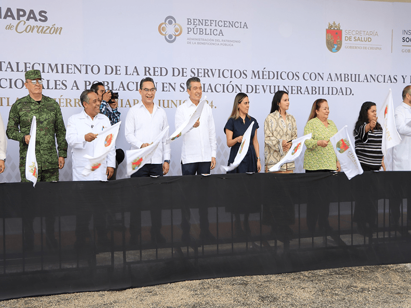 #Chiapas Encabeza #Rutilio entrega de  apoyos a hospitales&nbsp;públicos