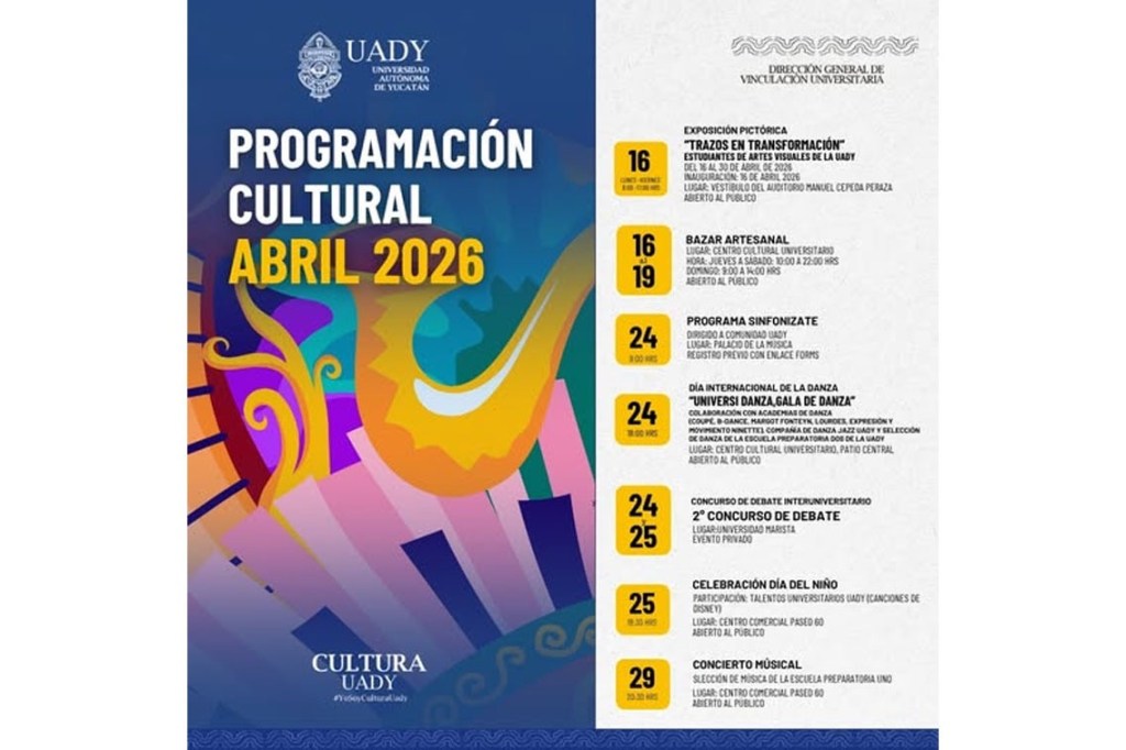 #Yucatan Arte y cultura florecen en la UADY con agenda que celebra talento y&nbsp;creatividad