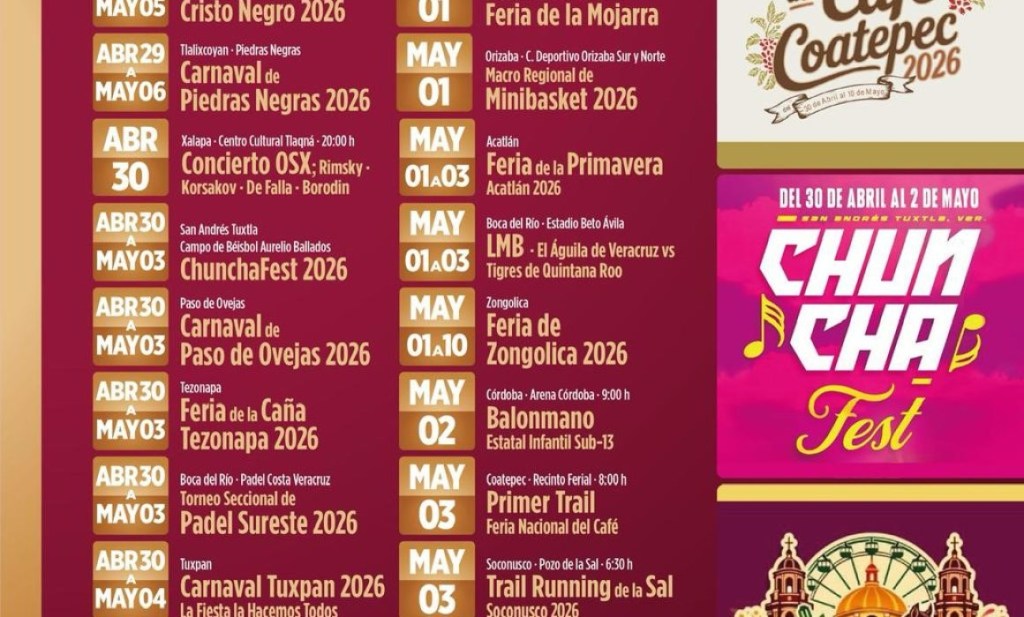 #Veracruz Ferias, carnavales y conciertos: agenda turística en&nbsp;Veracruz