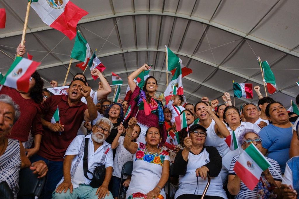 #QuintanaRoo Desde Cancún, Mara Lezama encabeza festejo por los dos años del triunfo de la presidenta Sheinbaum