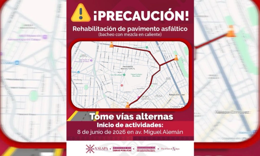 #Veracruz Iniciará Ayuntamiento de Xalapa rehabilitación en avenida Miguel Alemán