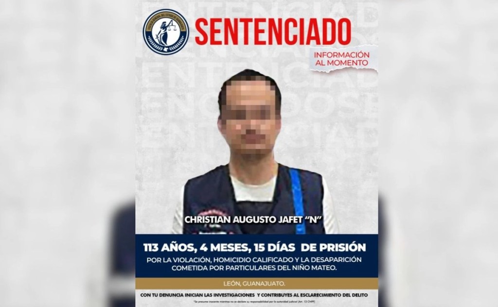 #Guanajuato Condenan a 113 años de prisión a médico que violó y asesinó al niño Mateo, en Guanajuato