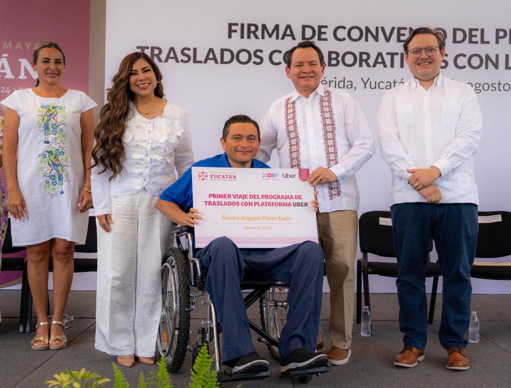 #Yucatan DIF Yucatán y Uber México firman convenio para dar traslados gratis a personas usuarias del&nbsp;CREE