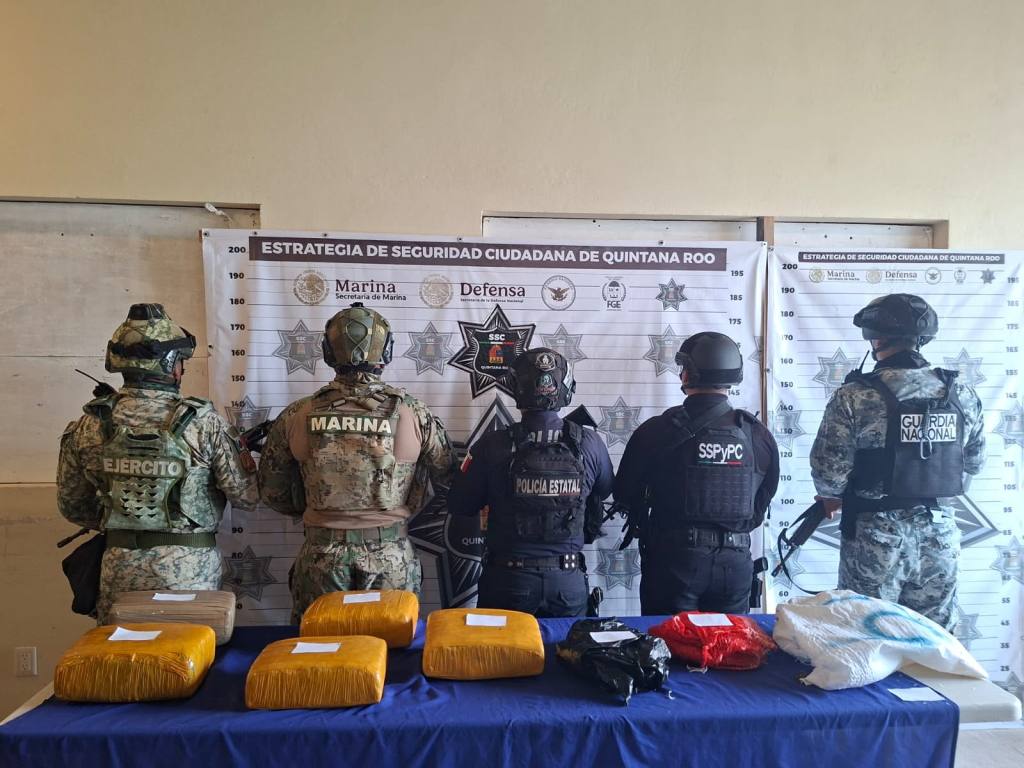 #QuintanaRoo Recalan en costas de Tulum 25 kilogramos de presunta&nbsp;marihuana